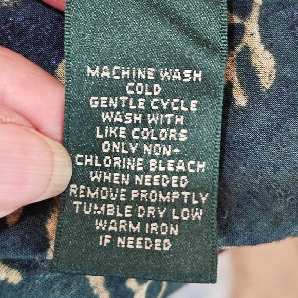 Lauren Ralph Lauren Vintage Floral Patchwork Button Down Shirt Professional Styl - Picture 10 of 10